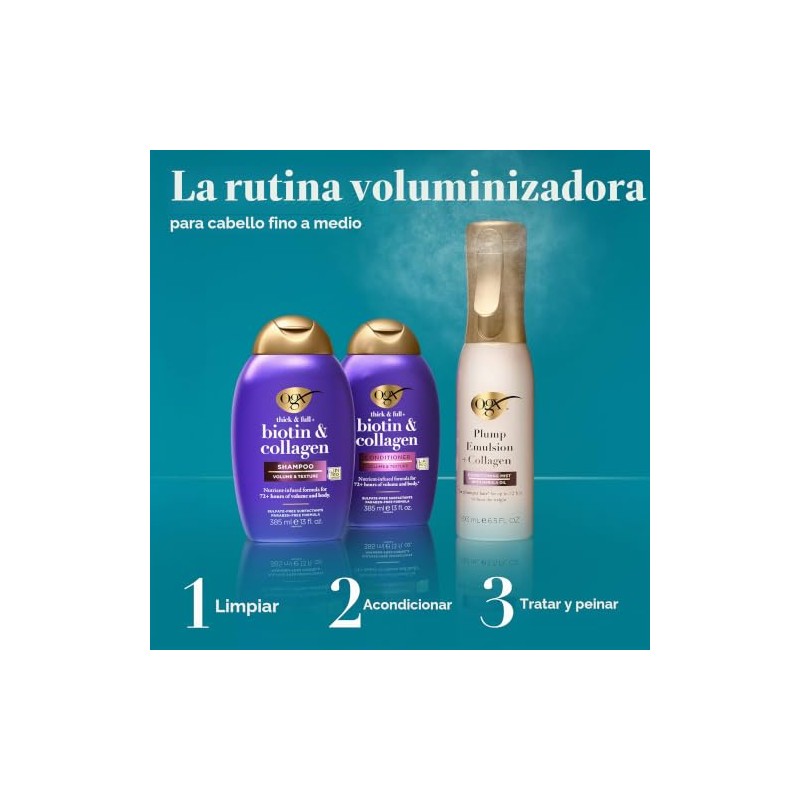 OGX Biotin Collagen Set, Shampoo Conditioner, 13 Ounces