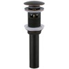 Angle Simple Bathroom Sink Drain with Overflow, Brass Pop Up