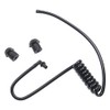 vhbw Security Sound Tube Earphones 2 x Ear Plugs Black/Transparent