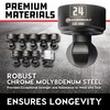 Powerbuilt 9 Piece 1/2-Inch Drive Impact Grade Universal Joint Quick-Change