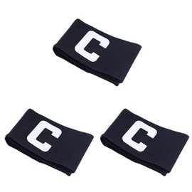 Captain Mark Black Armband, Armband, Soccer Armband, Football, Football, Soccer Wear, Sports Armband, Durable, Elastic Included, For Various Competitions, Dacron