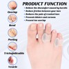 10 Pcs Gel Toe Separators for Overlapping Toes Bunion Protector