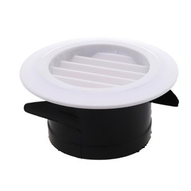 Right Exhaust Round Air Vent Grille for Office/Bathroom, Round Air Vents with Adjustable Airflow, for Bathroom, Home Office, Kitchen (100mm)