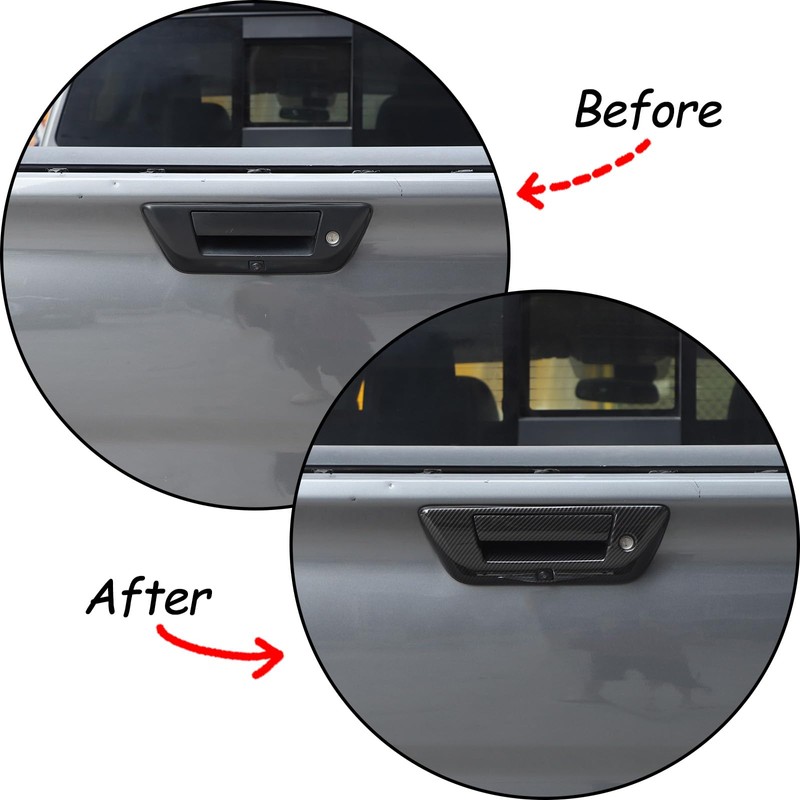 Car Outer Tailgate Handle Cover Compatible with Nissan Titan 2016-2023,