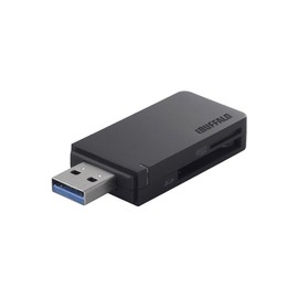 BUFFALO BSCR26TU3BK High Speed Card Reader/Writer USB 3.0 & Turbo PC EX Compatible Model Black