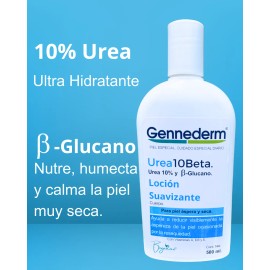Crema Hidratante Piel Áspera Urea 10% Gennederm 500 Ml