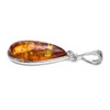 Ian and Valeri Co. Amber Sterling Silver Large Drop Pendant