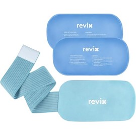 REVIX Cold Packs for Injuries, 2 Gel Packs, Soft and Flexible Hot & Cold Compress Large Ice Pack Wraps for Back, Knee, Leg and Ankle, Enhancing Comfort and Soothing Fatigue, 12" x 6"
