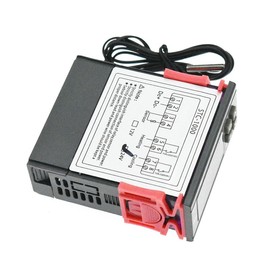 4PCS STC-1000 Digital Temperature Controller AC 10A 110V-220V Digital LED Temperature Controller Heating Cooling Centigrade Thermostat 2 Relays Output with NTC Sensor Probe (24V)