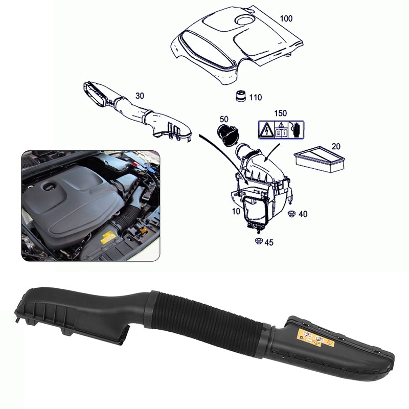 Air Cleaner Intake‑Inlet Duct Tube Hose 2700900382 Fits for CLA250