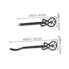 Beavorty 2pcs Eyelashes Extension Tweezers: Guitar Shaped False Eyelash Applicator Tool Remover Clip For False Lash Application Facial Hair Removal Travel Makeup Essentials