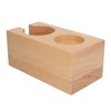Wooden Coffee Tamper Station Stable Prevent Slip Coffee Tamper Holder