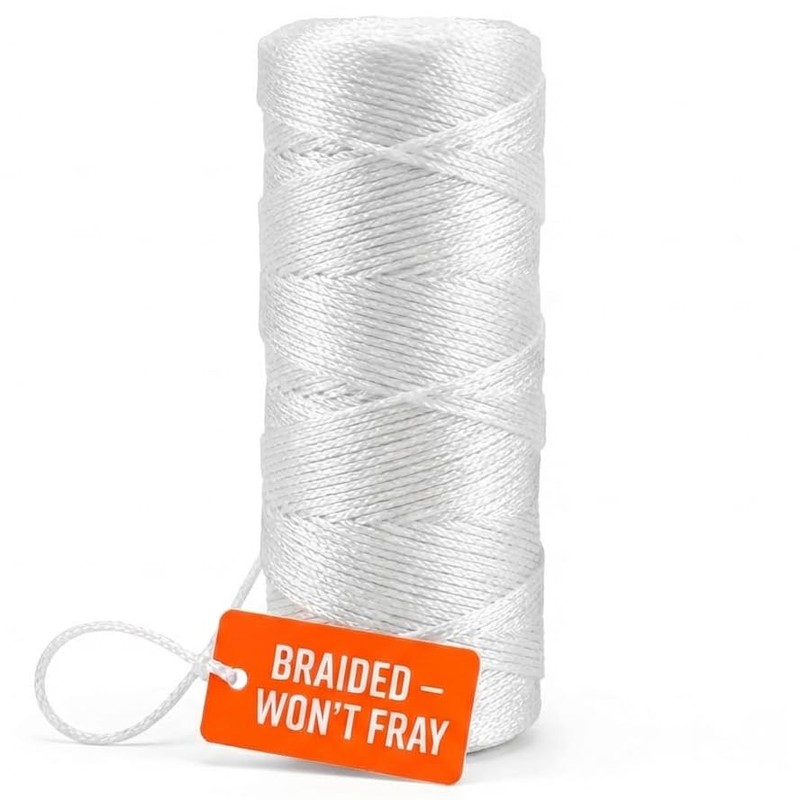 Bright White Twine String - #18 Strong Nylon String -