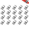 Stainless Steel Cable Clamp Silver Tone Metal Cable Clamps, 22.5