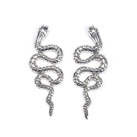 Snake Earrings for Women, Cute Snake Earrings for Girls, Animal Snake Stud Earrings, Bohemian Snake Drop Earrings, Snake Jewellery, Zinc