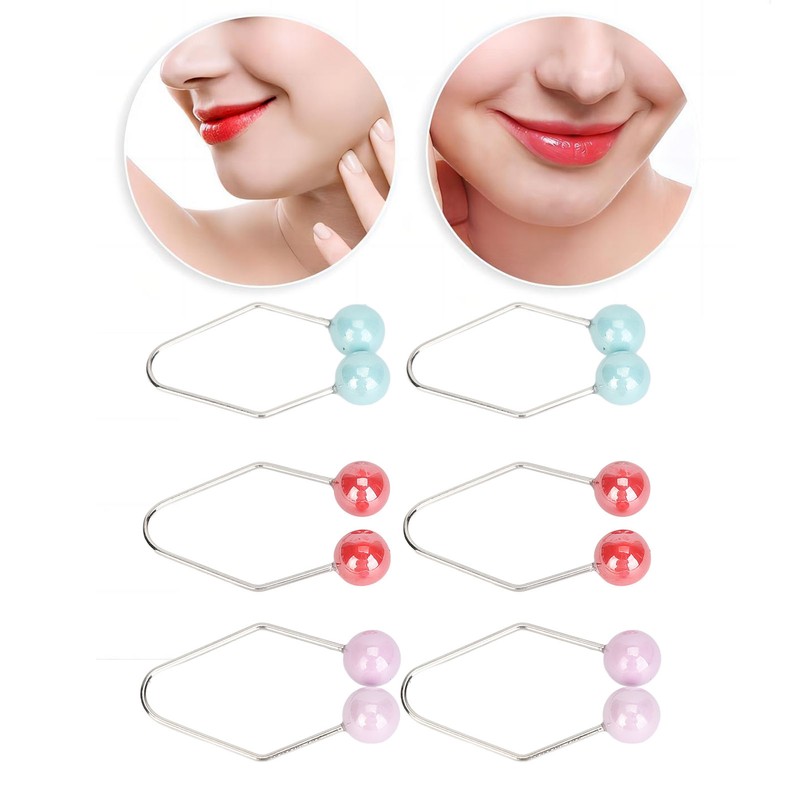 3 Pairs Dimple Makers for Cheeks Facial Muscle Training Piercing