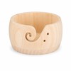 Wooden Yarn Bowl for Knitting & Crochet – Round Yarn