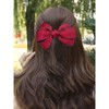 Sttiafay Large Hair Bow Clip Red Fabric Bow Hair Barrette