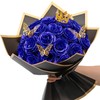 Waipfaru 24 Pcs Glitter Roses Bouquet, DIY Fake Flowers Bouquet,