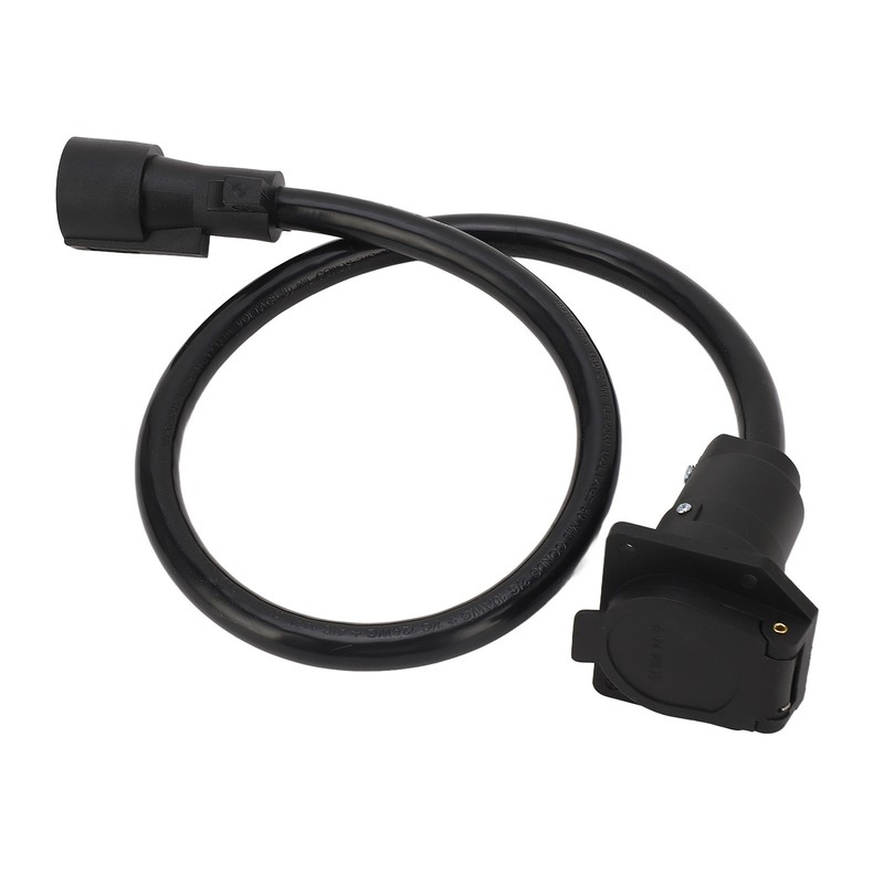 Trailer Extension Cord 7 Way 3ft Double Prong Male Plug