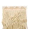 S-noilite Elegant 29"(73cm) Longest Curly Bleach Blonde 3/4 Full Head
