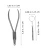 Baluue 2pcs Glasses Pincer Repair Tool Glasses Pliers Bent Nose
