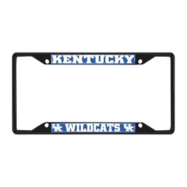 FANMATS 31259 Kentucky Wildcats Metal License Plate Frame Black Finish