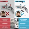 Espejo de 3 caras LED + soporte bandeja – Corte
