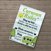 RED OCEAN Caravan Rules Print Caravan Accessories Caravan Gift Home