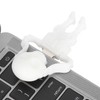 Cartoon U Disk White Skull Appearance High Speed Bulk Storage