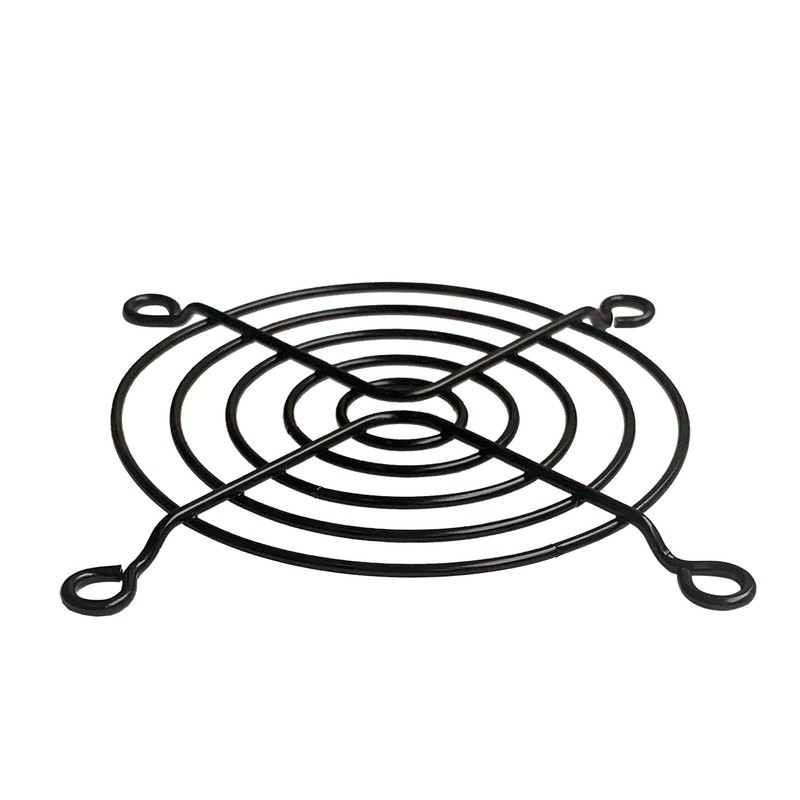 80mm Black Fan Grill (4 Pack)