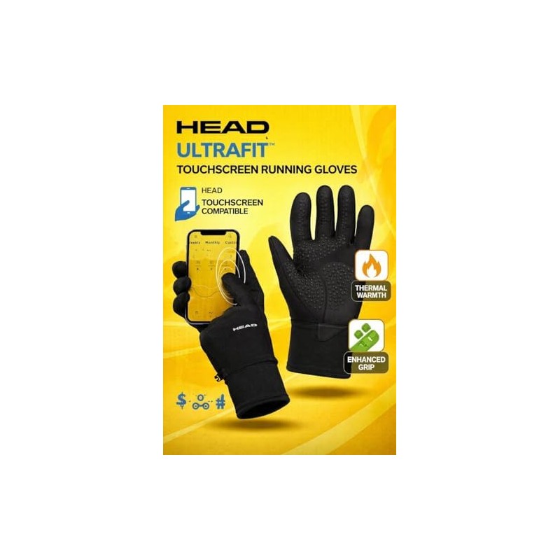 Head Guantes de correr multideportivos, con SENSATEC