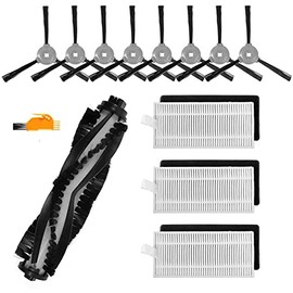L/c 1 Main Brush, 8 Side Brush, 3 HEPA Filters for Hosome V701S Robotics Accessory Kit