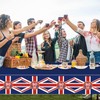 2Pcs VE Day 80th Tablecloth, Union Jack Flag Tablecloth, 137*274cm