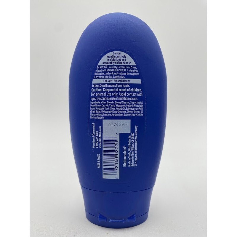 NIVEA Hand Cream - Essentially Enriched 2.6 oz - Lot