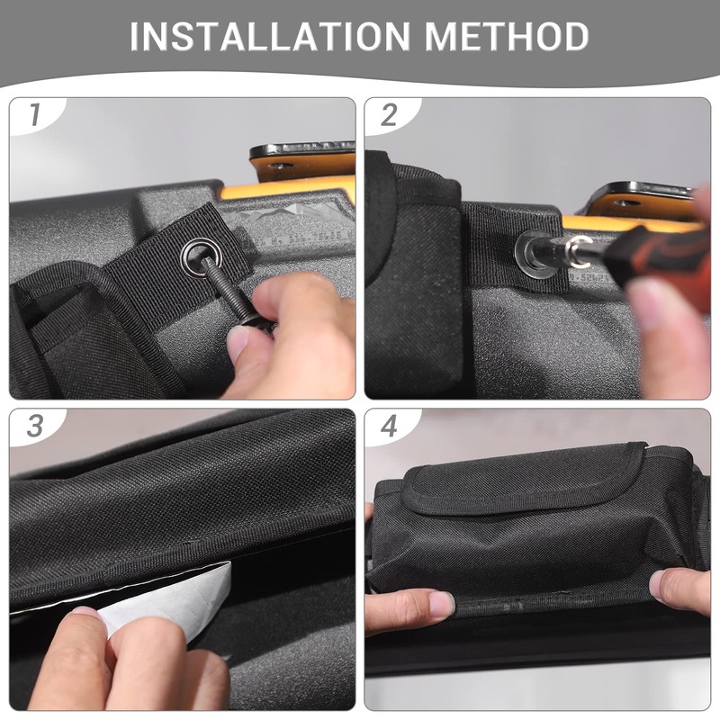 PDKLIN for Bronco Roll Bar Storage Bag, Front Storage Bags