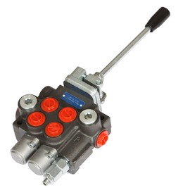 2 Spool 11GPM Hydraulic Control Valve 3600PSI BSPP Double Acting Hydraulic Directional Control Valve
