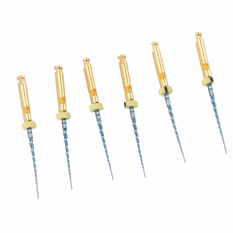 6pcs F1 Endodontic Canal Files Stretchy Metal Portable Rustproof Endodontic