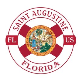 Saint Augustine Florida Sticker Decal A1179 Vinyl Countries Cities Stickers Decal for Wall, Laptop, Truck, Car Bumper Sticker 3 Inches
