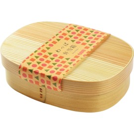 Mage Wappa Lunch Box, Large Size, 33.8 fl oz (1,100 ml), 8.3 x 5.9 x 5.9 inches (21 x 15 x 5.5 cm), With Dividers, For Those Who Want To Enjoy Wappa At A Rate, Delicious Even When Cool, No Paint