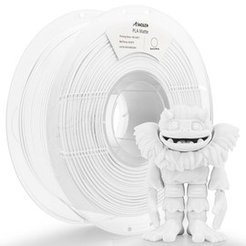 AMOLEN Matte Filament, PLA Filament 1.75mm,3D Printer Filament +/- 0.03mm,1kg/2.2lbs:_Quartz White_US (TO US ONLY)