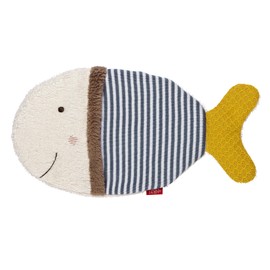 Fehn Fish Wash Mitt - Face Cloth with Animal Motif for Happy Bathing Fun, for Babies and Children from 0+ Months