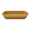 Sanpoto Banko Ware 14069 Long Angle Gratin Plate, Brown, Mocha