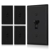 ELEGRP 3 Way Toggle Light Switch with Plate, 15 Amp,