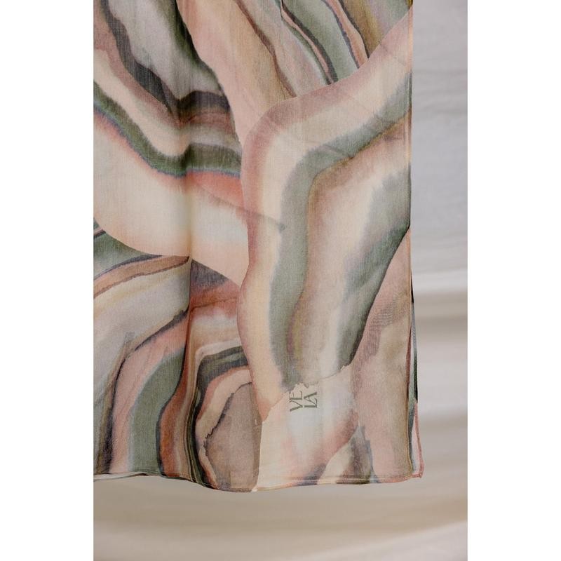 VELA Jeweled Sediment Print Modal Hijab - Size: Mini