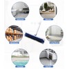 Scrubber with Handle, 2-in-1 Floor Scrubber with Water Pusher &