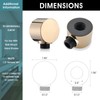 LOCALAND Hand Shower with Slide Bar, High Pressure 10 Setting