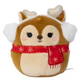 Squishmallows Kellytoy 2022 4" Darla The Reindeer - Includes Stickers