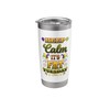 Keep Calm It's Fat Mardi Gras Tuesday Stainless Steel Insulated
