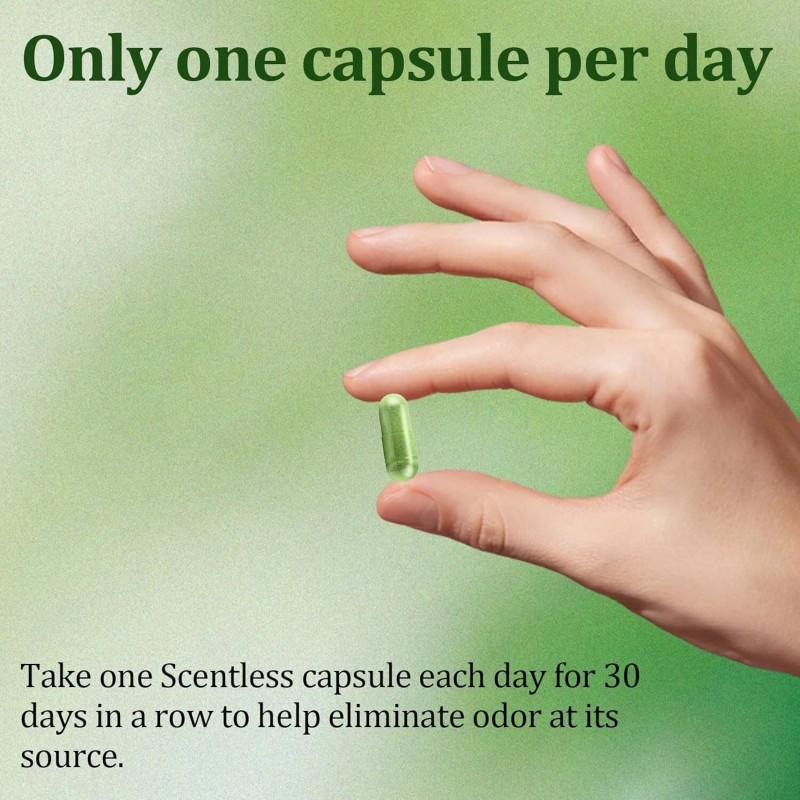 hanachi Body Deodorizing Supplement - Mint, Parsley & Chlorophyll Capsules